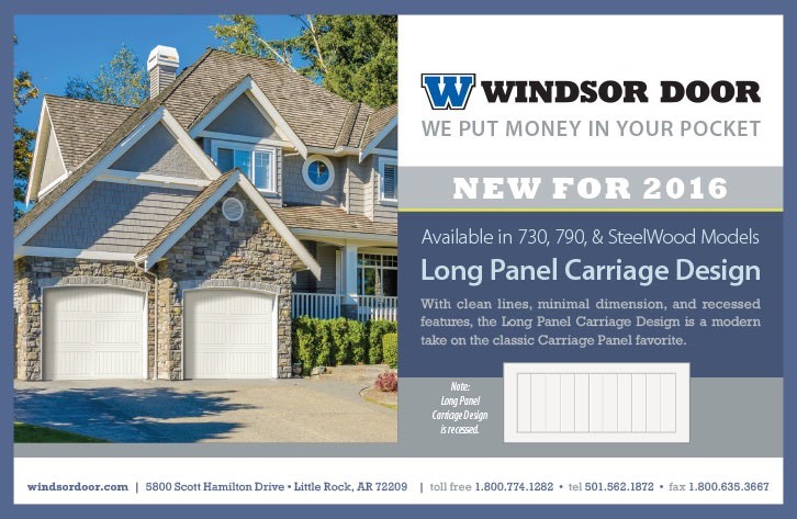Windsor Door Long Panel Carriage - New Product Release!